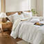 Ensemble de housse de couette à rayures 100% coton délavé Life-114395749-114395756
