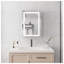 28" H x 20" W Surface Mount LED Bathroom Medicine Cabinet with Anti-Fog Mirror and Touch Control, Silver Aluminum