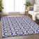 Premium Machine Washable Tweedy Navy Rug