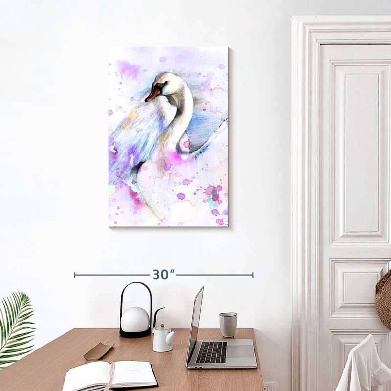 Brampt Abstract Swan, 30" H x 20" W