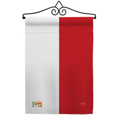 Impressions décoratives de polyester de 2 côtés 19 x 13 po  drapeau de jardin