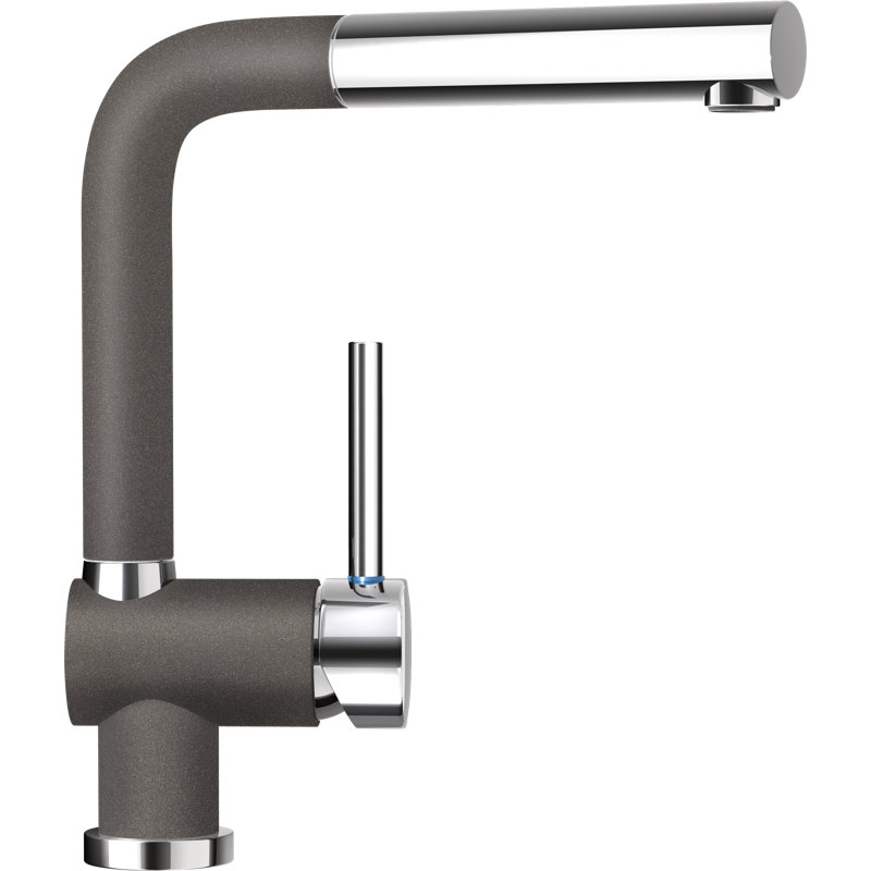 PIEGA FA Single Lever Monobloc Tap, Silver Stone
