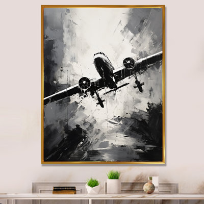 «Monochromatique Plane Soaring II», art mural avion