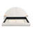 Unique Arched Boucle Bed With Small Table,Queen