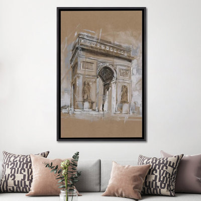"Brushtravail architecture Study I" par Ethan Harper, reproduction d’art