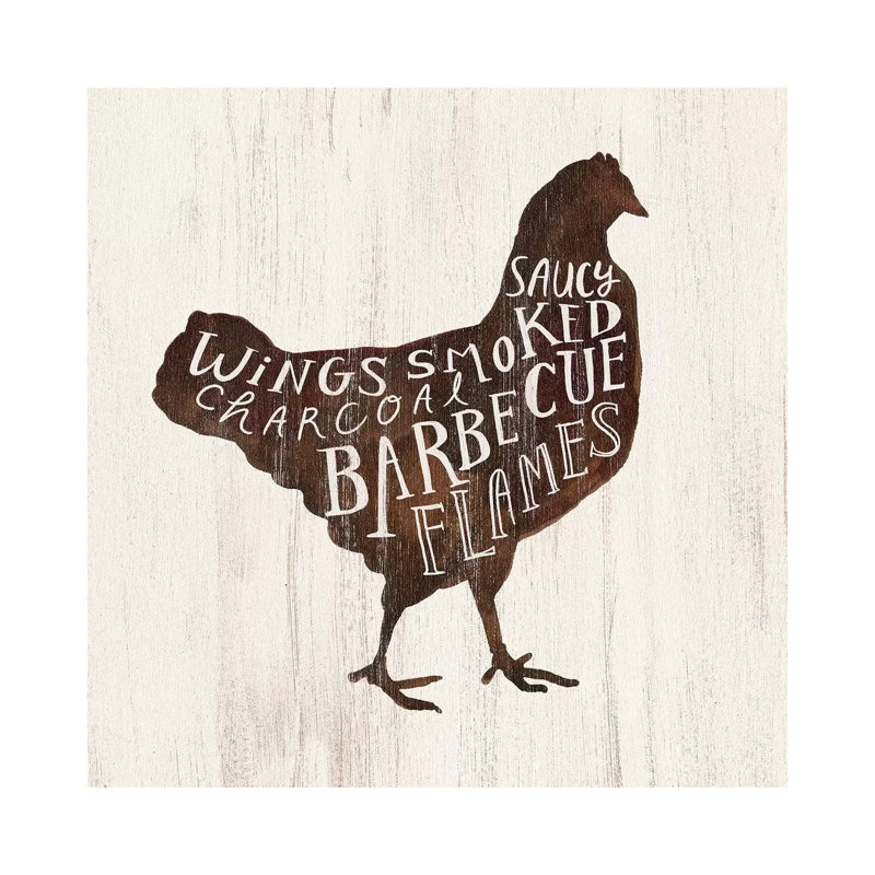 «Farmhouse BBQ III» par Victoria Borges - reproduction, H 26 po x l 26 po x P 1,5 po, Toile tendue, Aucun mat