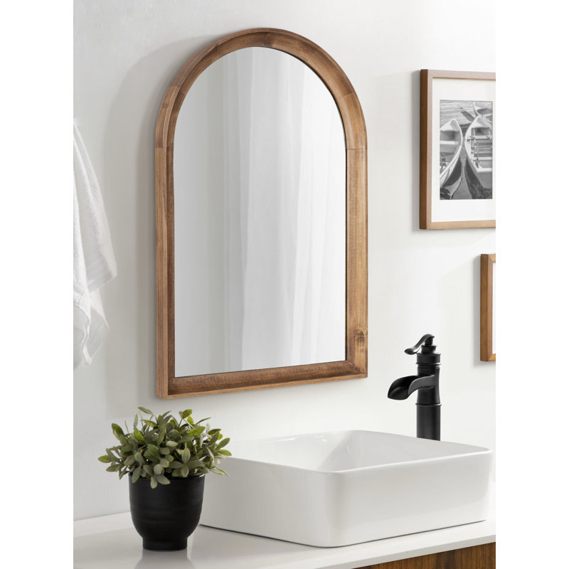 Branwell Wood Mirror, Rustic Brown, 30" x 20"