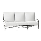 Carmel 77" Wide Outdoor Patio Sofa with Cushions