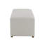 Repose-pieds rectangulaire en bois massif