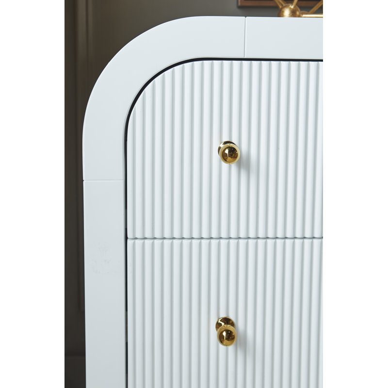 Valentina 62'' W Sideboard, White Lacquer