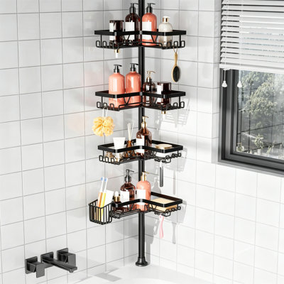 Suction Stainless Steel Shower Caddy