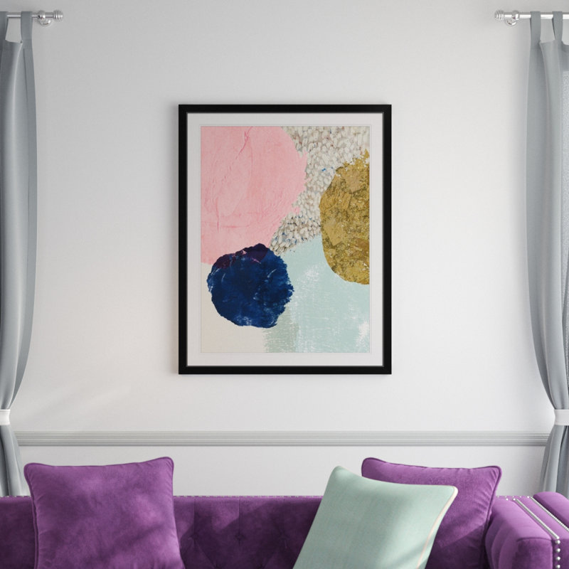 " Eclipse " by PI Studio, 32" H x 25" W x 1" D, Black Framed