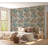 Botanical Wallpaper Wall Mural - Repeating Leaf Pattern-371833149