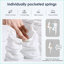 Matelas, grand matelas hybride de 10 pouces avec ressorts ensachés & amp; Mousse rafraîchissante | Blanc neige | Mousse et ressort-1185893474-1185893477