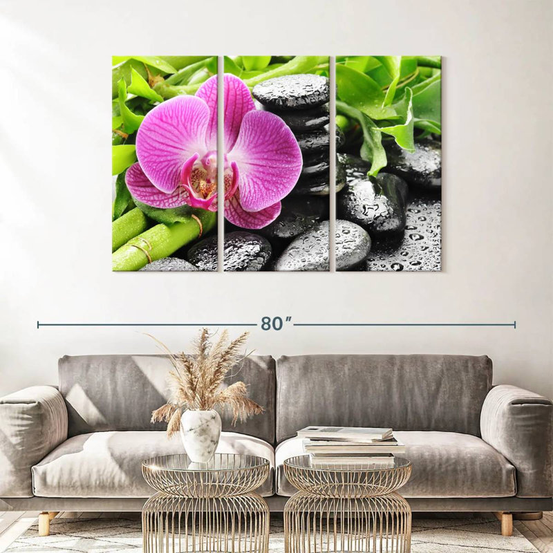 " Zen Stones For Spa ", 36" H x 57" W