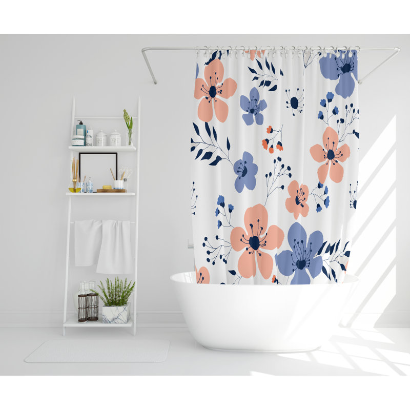 Trent Polyester Shower Curtain Set, 168cm H x 168cm W