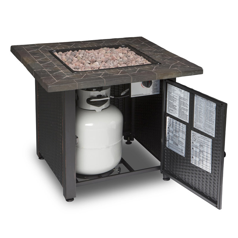 Endless Summer Decorative Slate Tile Mantel LP Gas Outdoor Fire Pit | GAD1429SP Endless Summer Decorative Slate Tile Mantel LP Gas Outdoor Fire Pit | GAD1429SP