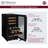 Allavino 15" Wide Reserva Series 30 Bottle Dual Zone Black Right Hinge Wine Refrigerator-123016118-123016120