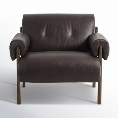 Yentl Genuine Leather Armchair by AllModern
