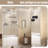 Tempered Glass With Explosion Proof Film, Aluminum Frame Double Sliding Shower Door, "1/4 (6 Mm), Stainless Steel Handle