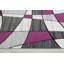 Tapis mauve / gris à motif géométrique Aftan-540315970
