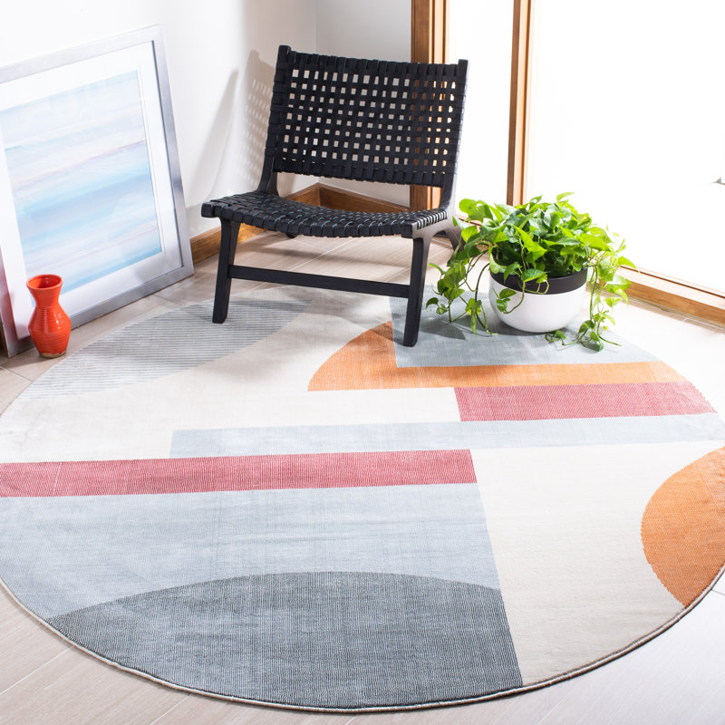 Tapis géométrique Hornbuckle 300 Performance, Rond 6 pi 7 po