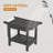 Forevich HDPE Shower Benches 24 X 13 Inch Waterproof Chair With Storage Shelf Poly Stool Seat-108572953