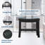 Banc de douche en PEHD avec tablette de rangement, tabouret de siège de douche imperméable pour salle de bain et baignoire, tabouret de douche spa antidérapant pour l'intérieur et l'extérieur, peu encombrant, conception nécessitant peu d'entretien, noir