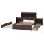 Lit plateforme avec rangement et tablettes coulissantes, lit gigogne et tiroirs-1909266128