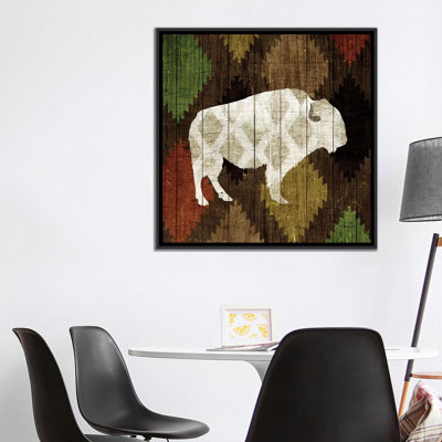 «Southwest Lodge Buffalo», impression sur toile