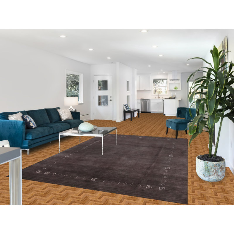 Tapis indien tribal de style Gabbeh 7 x 10