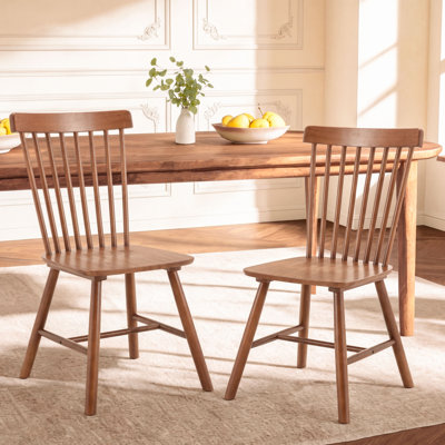 Chaise en bois massif (ensemble de 2