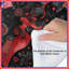 Édredon à motif floral rouge et noir-123417908