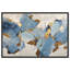 «Gold River II», reproduction d'art encadrée bleue et dorée par Art Remedy, cadre argenté, 54 x 36-838005136-838005139