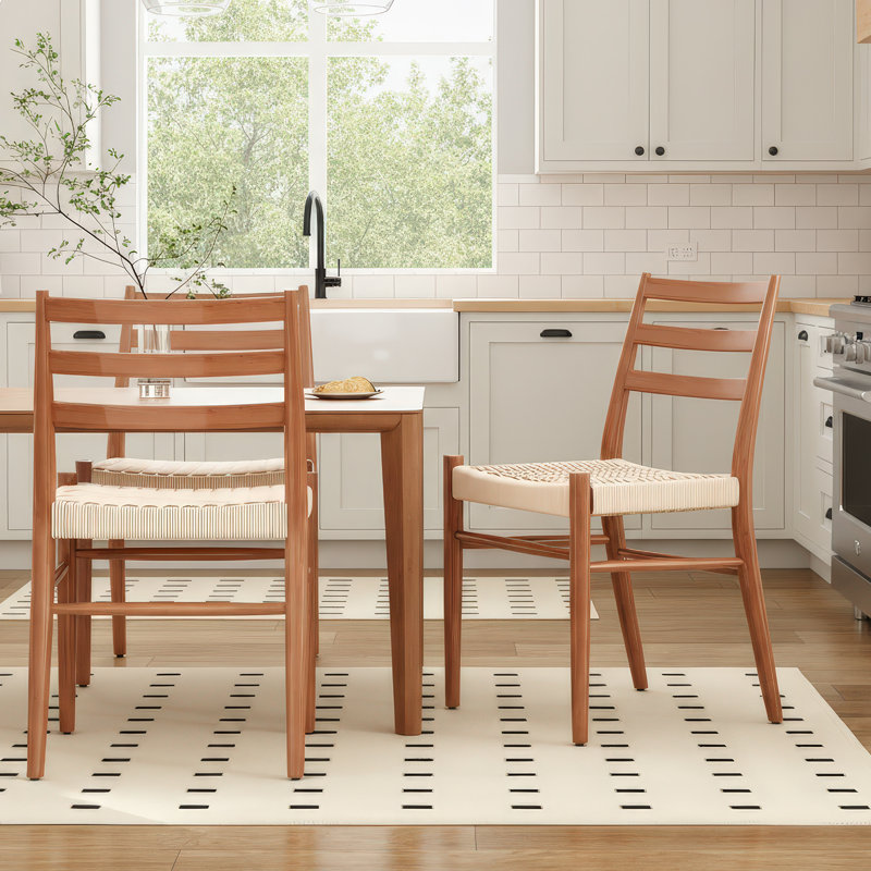 Paper Rope Metal Sidechair, Beige