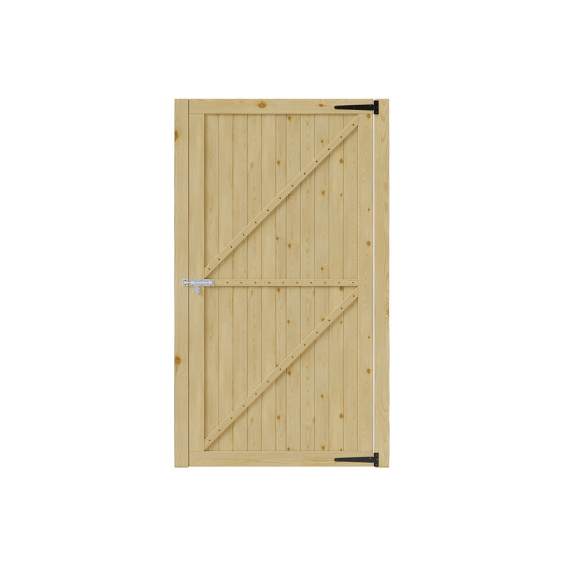 Wooden Garden Gate with Door Latch