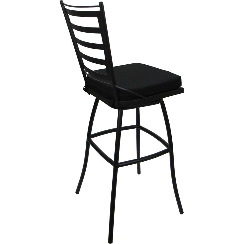 Tabouret de bar avec coussin Darin Valley, H 43 po x l 22 po x P 17 po