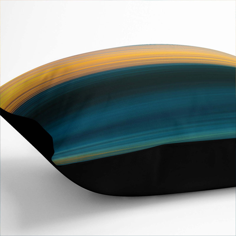 Square Throw Cushion, 55cm H x 55c m W x 20cm D, Black