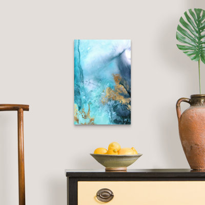 Reproduction d’art sur toile, "Gold Under the Sea I" par Eva watts