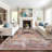 Transitional Distressed Machine Washable Non Slip Area Rug-129453019