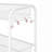 4-Tier Rolling Cart, Metal Utility Cart with 3 Hooks-107282170