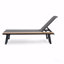 Ensemble de 2 chaises longues d'extérieur avec table d'appoint en bois