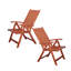 Chaise de patio pliante en eucalyptus Elmstead