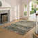 Machine Washable Vintage Area Rug with Non-Slip Back – Blue