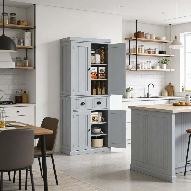 Armoire de rangement élégante avec tablettes réglables