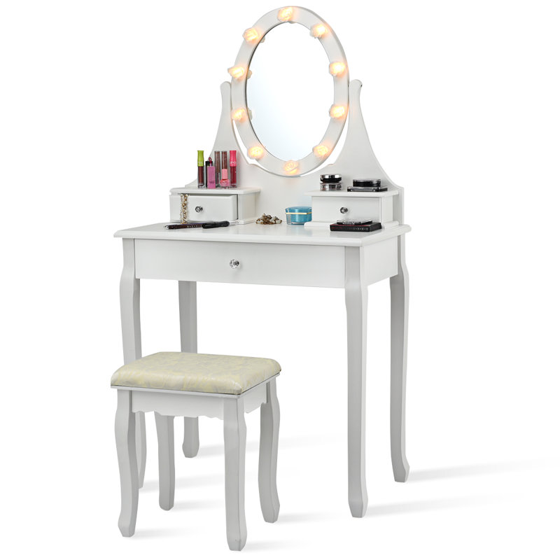 Ellzey Dressing Table with Mirror