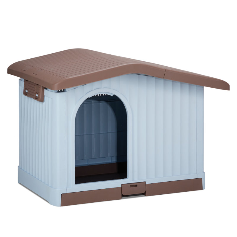 Niche pour chien 34 pouces en plastique brun