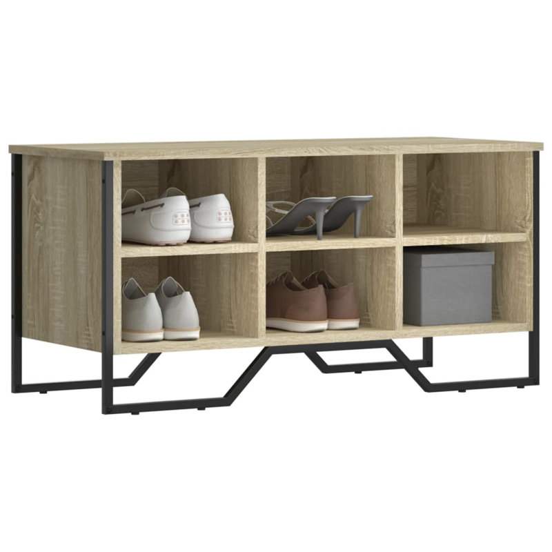 6 Pair Shoe Storage Cabinet, Sonoma Oak