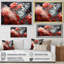 «Red Grey Butterfly Haven I», reproduction d'art sur toile-1933035574-1933035575