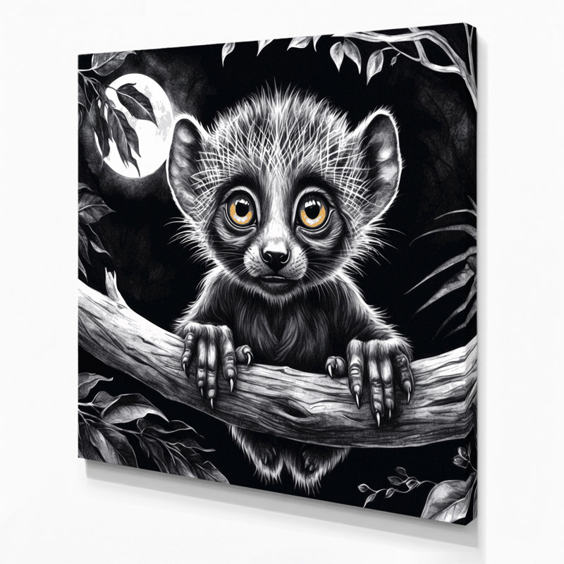 Art animalier sur toile noir